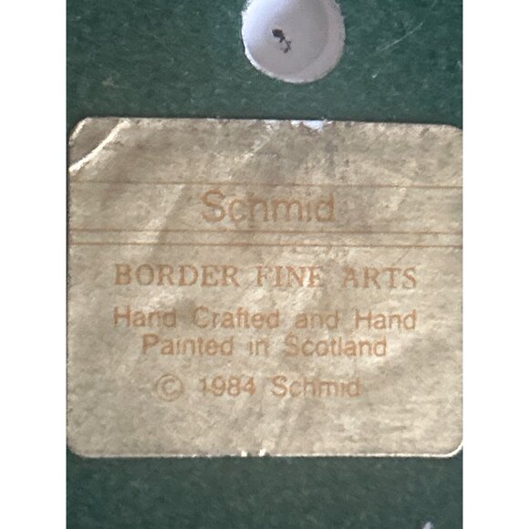 1984 Schmid Border Fine Arts Clown Figurine On Drum Handcrafted In Scotland - Picture 5 of 11